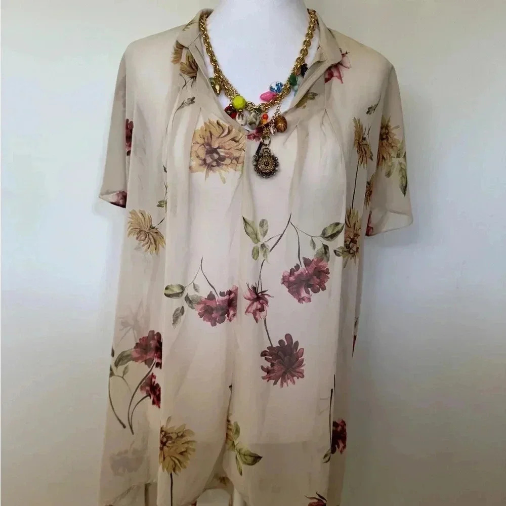 Ro&De Vintage Sheer Floral Tunic - Picture 9 of 9